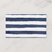 モダン航海の |フローラ結婚のWebサイトRSVP エンクロージャーカード (裏面)