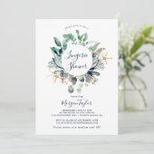 モダン航海の |緑のランジェリーシャワー 招待状 (スタンド正面)