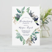 モダン航海の |緑の引っ越し祝いパーティーパーティー 招待状 (スタンド正面)