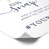 モダン航海の | Ohスナップハッシュタグのフローラ記号 ポスター (角)