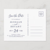 モダン航海の | Ship Helm日付はがきを保存 インビテーションポストカード (裏面)