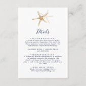 モダン航海の | StarfishとNavyのストライプ詳細 エンクロージャーカード (正面)