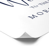 モダン航海の | Starfishの結婚歓迎 ポスター (角)