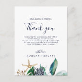 モダン航海のGreenery Thank You披露宴 ポストカード (正面)