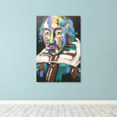 モダン色ア数々のクリル・シェイクスピアプリント キャンバスプリント (インサイチュ (ウッドフロア))