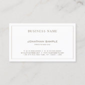 モダン色エレガントお洒落デザインプレーントレンディー 名刺 (裏面)