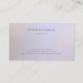 モダン色エレガントミニマルテンプレートトレンディー 名刺 (裏面)