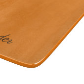 モダン色オ無地のレンジテンプレート黒スクリプトC カッティングボード (角)