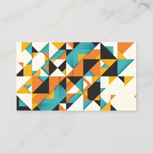 モダン色シェイプミニマル抽象芸術プロフェッショナル 名刺 (裏面)