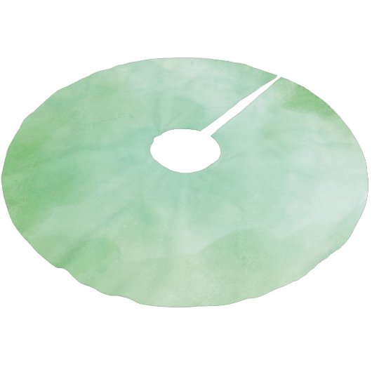 モダン色シンプルグラデーションメリークリスマスパターン ブラッシュドポリエステルツリースカート (アングル)