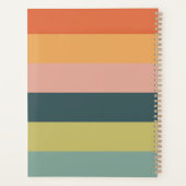 モダン色ブロックのストライプの緩和曲線プランナー プランナー手帳 (裏面)