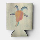 モダン色彩の鮮やかヤギイラストレーションパーソナライズされた 缶クーラー (正面)