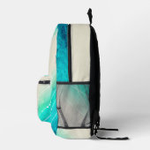 モダン色彩の鮮やか海の砂パターン(の模様が)ある プリントバックパック (右)