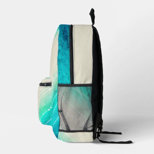 モダン色彩の鮮やか海の砂パターン（の模様が）ある プリントバックパック (右)