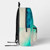モダン色彩の鮮やか海の砂パターン（の模様が）ある プリントバックパック (左)