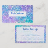 モダン色数々ののフェイクグリッター 名刺 (正面/裏面)