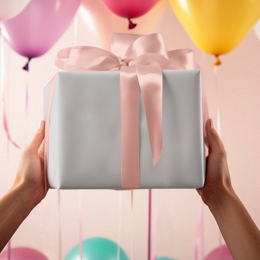 モダン色 – シンプル灰色ラップ紙転が ラッピングペーパー