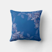 モダン花と葉オーナメント クッション (裏面)