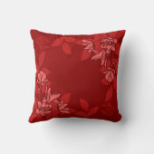 モダン花と葉オーナメント クッション (裏面)