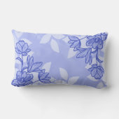 モダン花と葉オーナメント ランバークッション (裏面)