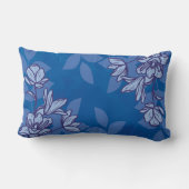 モダン花と葉オーナメント ランバークッション (裏面)