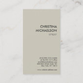 モダン花の金ゴールド 名刺 (裏面)