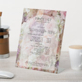 モダン花エレガント，アーチ価格表 台座サイン (インサイチュ)