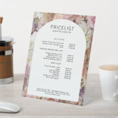 モダン花エレガント，アーチ価格表 台座サイン (インサイチュ)