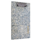 モダン花パーソナライズされた崗岩と金ゴールド クリップボード (右)