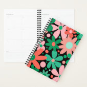 モダン花ファンキーはピンク、緑、珊瑚。 プランナー手帳 (ディスプレー)