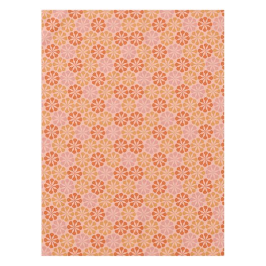 モダン花柄 テーブルクロス (正面)