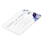 モダン花結婚の マグネット (左側)