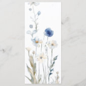 モダン花結婚の メニュー (裏面)