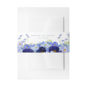 モダン花結婚の 招待状ベリーバンド (正面例)