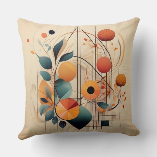 モダン花 クッション (裏面)