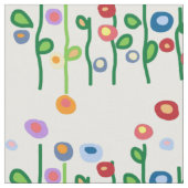 モダン花 ファブリック (クローズアップ)