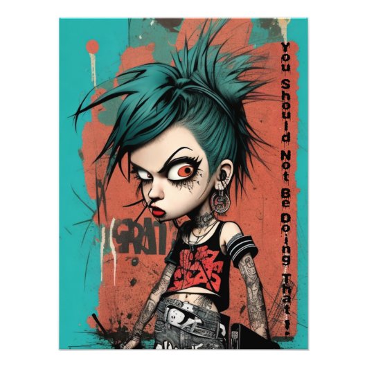 モダン芸術は、その乱雑な写真を行うべきではない フォトプリント            (正面)