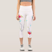 モダン芸術品を気取ったカラフルファンキー芸術 カプリレギンス (正面)