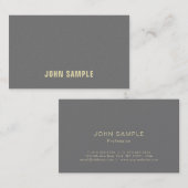 モダン芸術的スタイリッシュデザインパールフィニッシュラグジュアリー 名刺 (正面/裏面)