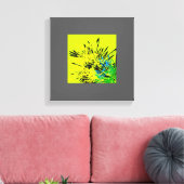 モダン芸術的デザイン キャンバスプリント (インサイチュ (リビング))