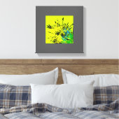 モダン芸術的デザイン キャンバスプリント (インサイチュ (寝室))