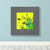 モダン芸術的デザイン キャンバスプリント (インサイチュ (ウッドフロア))