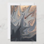 モダン芸術的ミニマル抽象芸術ブライダルシャワー 招待状 (裏面)