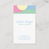 モダン芸術的名刺 名刺 (裏面)