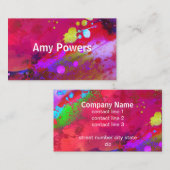 モダン芸術的抽象芸術はっきりしたカラフル 名刺 (正面/裏面)