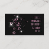 モダン芸術的抽象芸術金ゴールドブラックピンク色 名刺 (裏面)