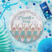 モダン芸術的泳ぐ人13th誕生日パーティー ペーパープレート (パーティー)