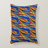 モダン芸術的色彩の鮮やか手数々の色 アクセントクッション (正面(垂直))