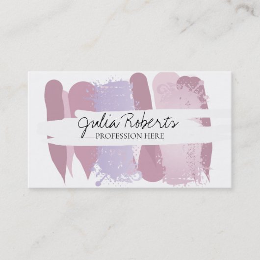 モダン芸術的 名刺 (正面)