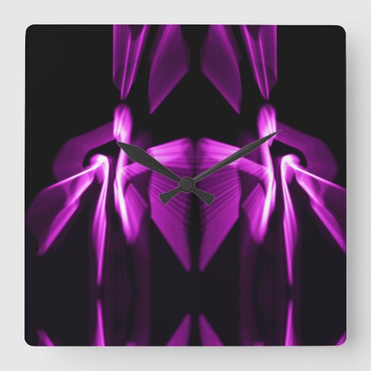 モダン芸術 スクエア壁時計 (正面)